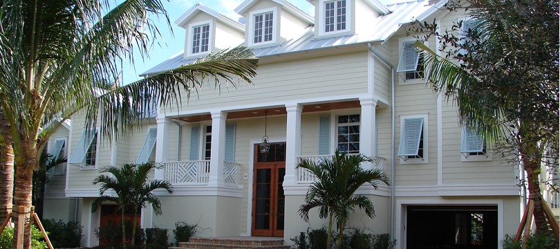 Exterior aluminium bahama and colonial shutters